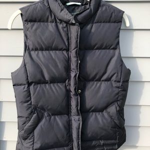 J.Crew Factory navy blue, down puffer vest.